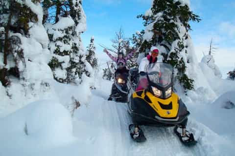 St. Petersburg: Snowmobile Forest Safari Adventure
