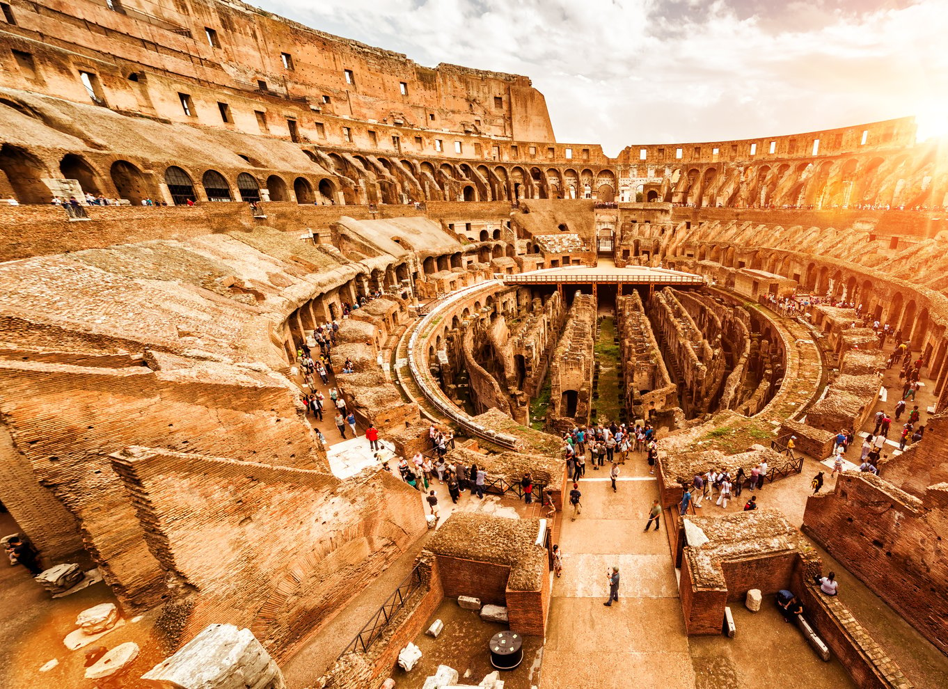 coliseo al atardecer