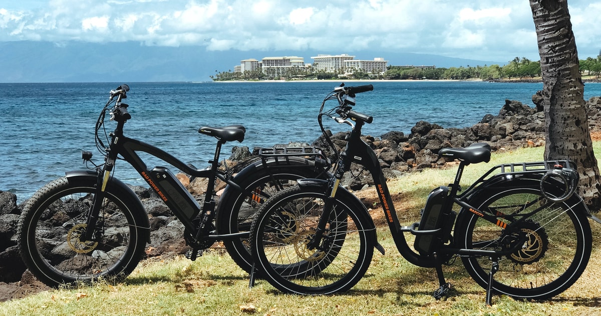 Maui excursion à vélo électrique et à tuba autonome Lahaina, États