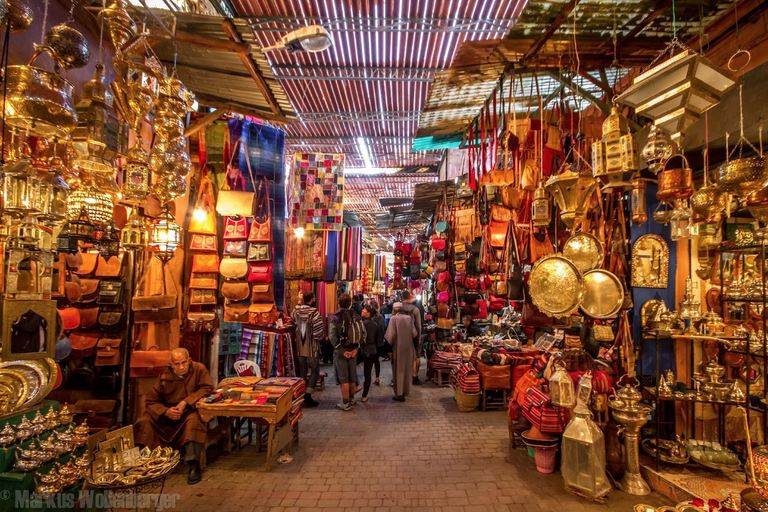 Au départ de Casablanca : Excursion à Marrakech avec balade à dos de chameauVisite privée