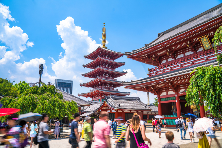 Asakusa : visite historique et spectacle en direct avec déjeuner