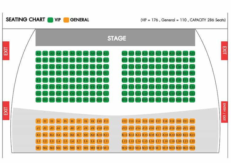 agora theater seating chart