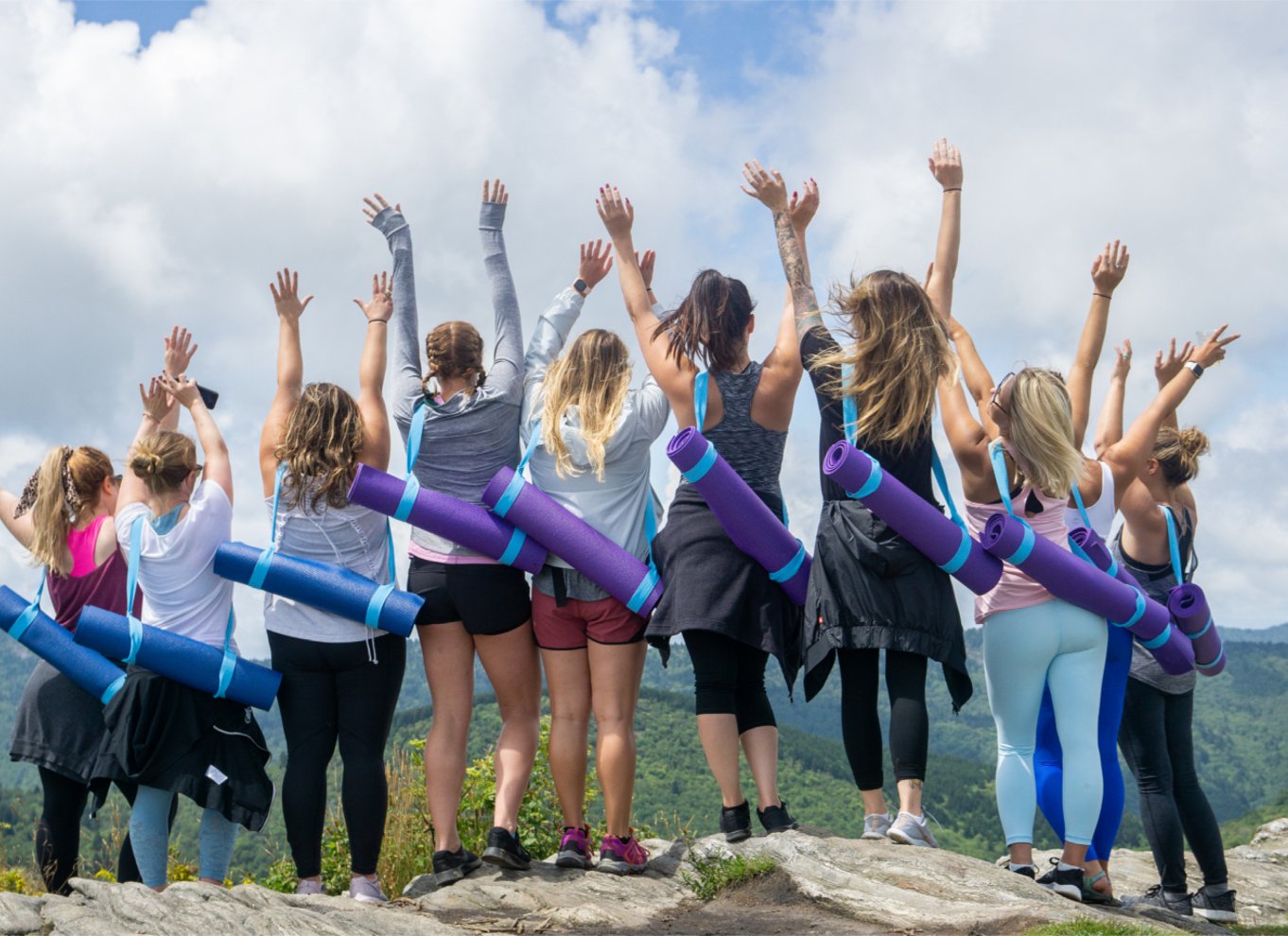 Asheville: Yoga på en vandretur i bjergene