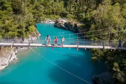 Greymouth: Tour di mezza giornata delle Gole di Hokitika e della Passeggiata in cima agli alberi