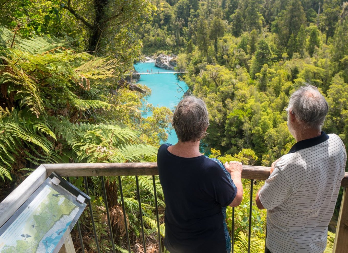 Greymouth: Hokitika Gorge og Tree Top Walkway halvdagstur