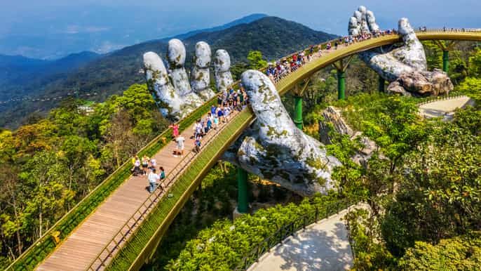 hoi an ba na hills goldene brücke tour