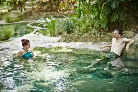 Krabi : Forfait privé d'une journée pour un spa dans une source d'eau chaude