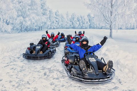 Rovaniemi: Arctic Ice Karting Trip with 2 Race Sessions