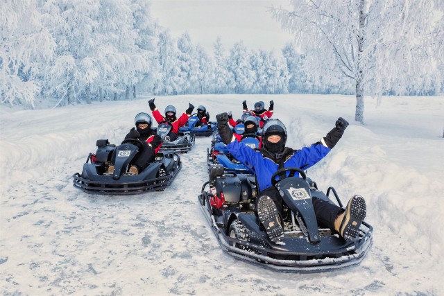 Visit Rovaniemi Arctic Ice Karting Trip with 2 Race Sessions in Rovaniemi
