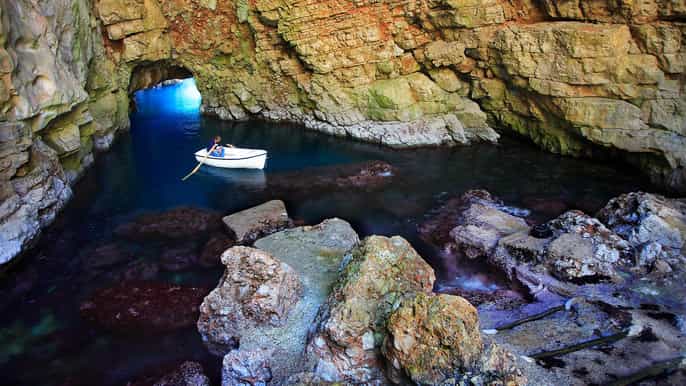 dubrovnik visite de la grotte odysseus et des 5 îles