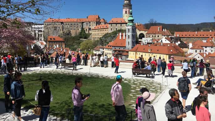 da praga gita di un giorno senza guida a Český krumlov