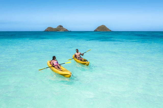 Kailua : Visite guidée en kayak avec déjeuner, collations et boissons.