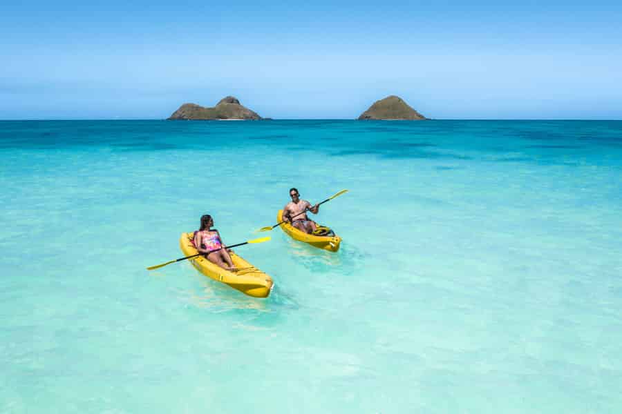 Oahu: Geführte Kailua-Kajaktour zu den Twin Islands. Foto: GetYourGuide