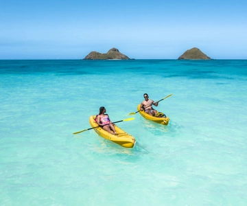 Kailua: Mokulua Islands Guided Kayak and Snorkeling Tour