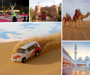 Abu Dhabi: Stadsrondleiding en Woestijnsafari Arrangement