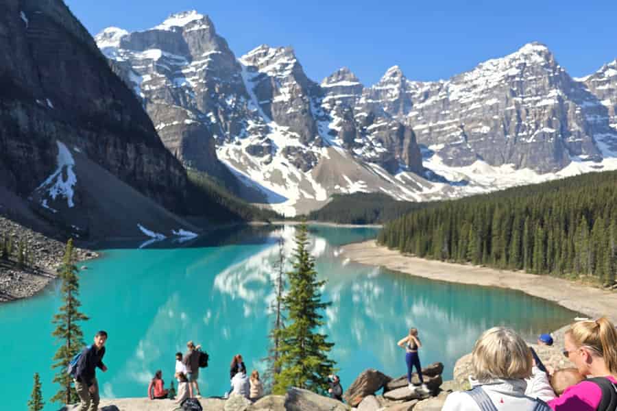 Entdecken Sie Moraine Lake und Lake Louise – eine Halbtagestour. Foto: GetYourGuide Entdecken Sie Moraine Lake und Lake Louise – eine Halbtagestour. Foto: GetYourGuide