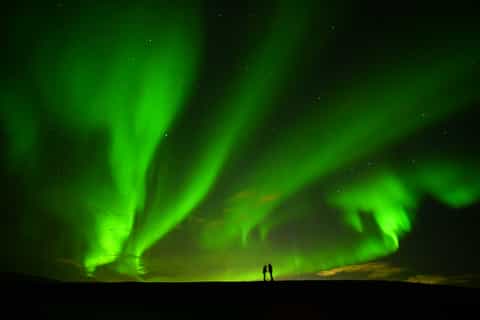 South Coast, Glacier Hike and Northern Lights Winter Tour