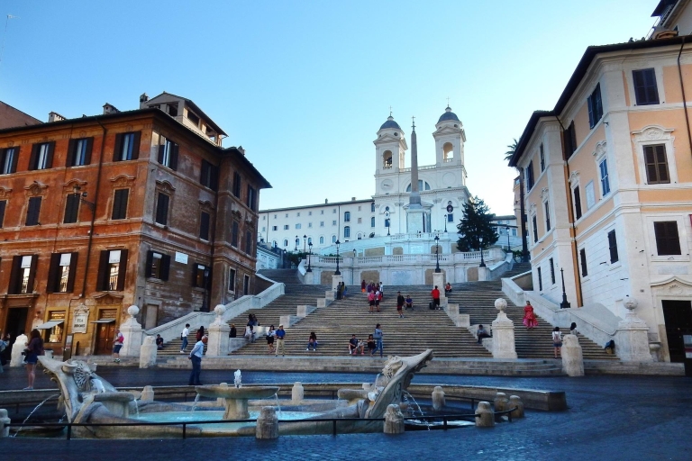 Rome: Early Morning Sightseeing and Piazzas with Breakfast Tour in Italian