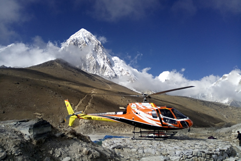 De Katmandou: visite privée en hélicoptère du camp de base de l'Everest