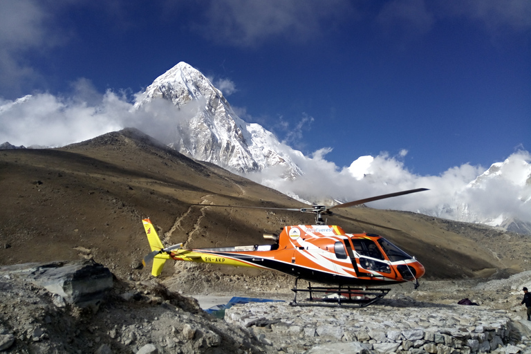 De Katmandou: visite privée en hélicoptère du camp de base de l'Everest