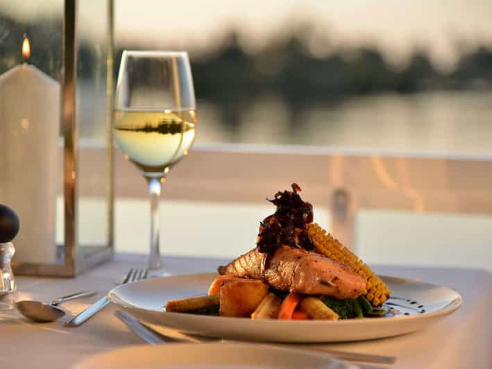 Victoria Falls Dinner Cruise on the Zambezi River GetYourGuide