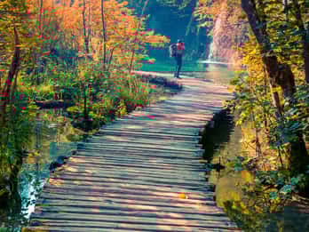Da Spalato: Tour guidato dei laghi di Plitvice con biglietto d'ingresso