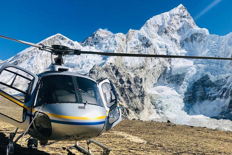 De Katmandou: visite privée en hélicoptère du camp de base de l'Everest