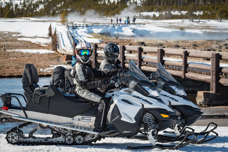 Jackson: Yellowstone Snowmobile Tour to Old Faithful Two Seat Snowmobile - Driver and Passenger