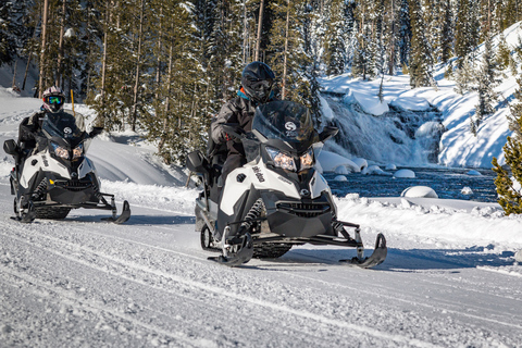 Jackson: Yellowstone Snowmobile Tour to Old Faithful Two Seat Snowmobile - Driver and Passenger