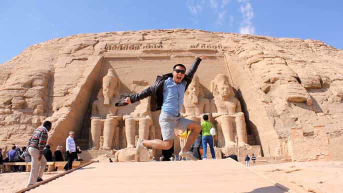 from aswan abu simbel temples tour with egyptologist guide