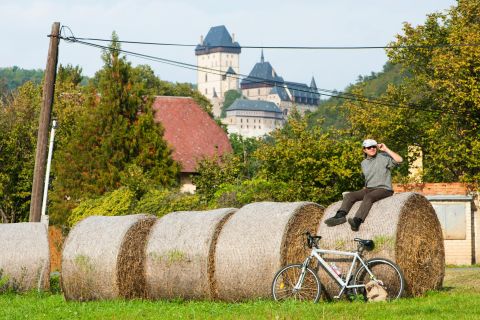Prague to Karlstejn Castle Full-Day Bike Tour