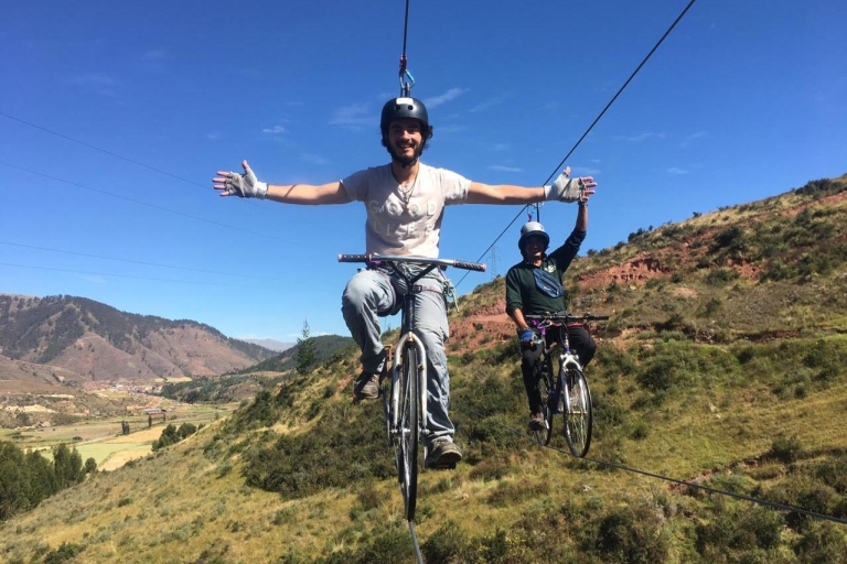 Cusco: Extreme Sky Bike en Rappelling AdventureCusco: Extreem luchtfiets- en abseilavontuur