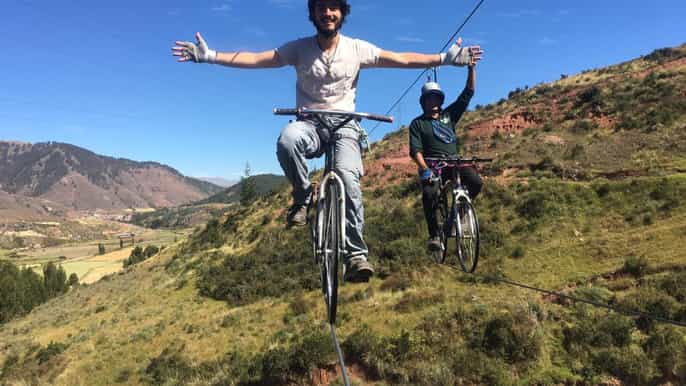cusco extreme sky bike and rappelling adventure