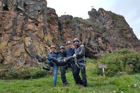 Cusco: Extreme Sky Bike en Rappelling AdventureCusco: Extreem luchtfiets- en abseilavontuur