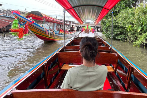 2 heures de visite privée des canaux de Bangkok en bateau à longue queue2 heures de visite privée du canal de Bangkok en bateau à longue queue