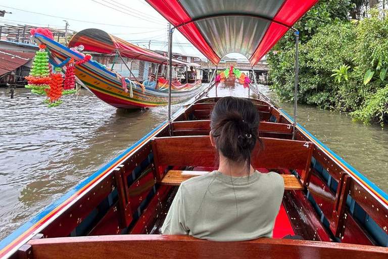 2 Horas de Tour Privado en Barco por los Canales de Bangkok en Barco de Cola Larga