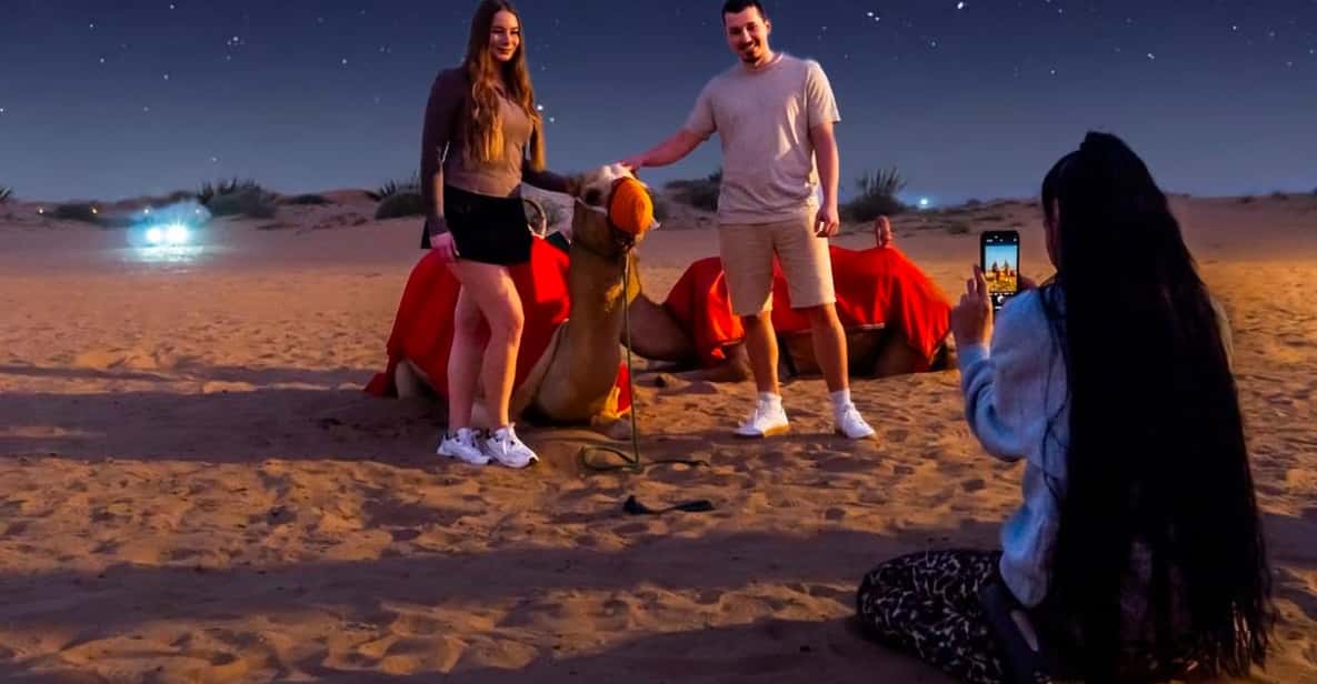 Doha: Nighttime Desert Safari with Dune Bashing & Camel Ride | GetYourGuide