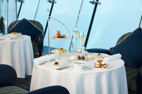 burj al arab afternoon tea in skyview bar on the 27th floor