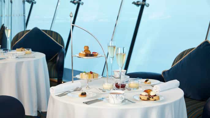burj al arab té de la tarde en el bar skyview piso 27