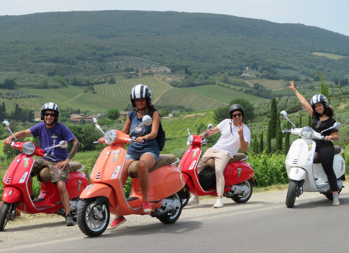 fra Firenze: All inclusive Toscana Vespa Tour i Chianti