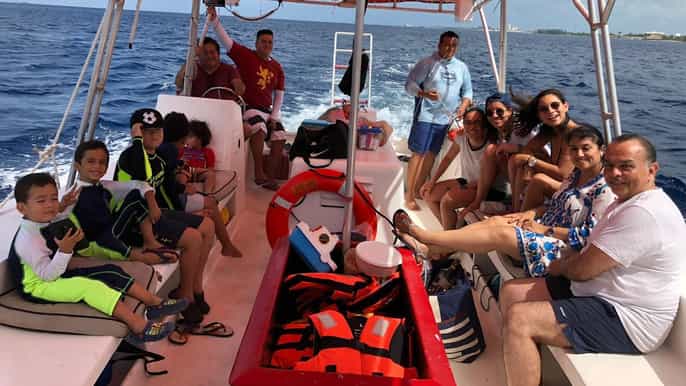 cozumel snorkeling trip to 3 reefs by glassbottom boat