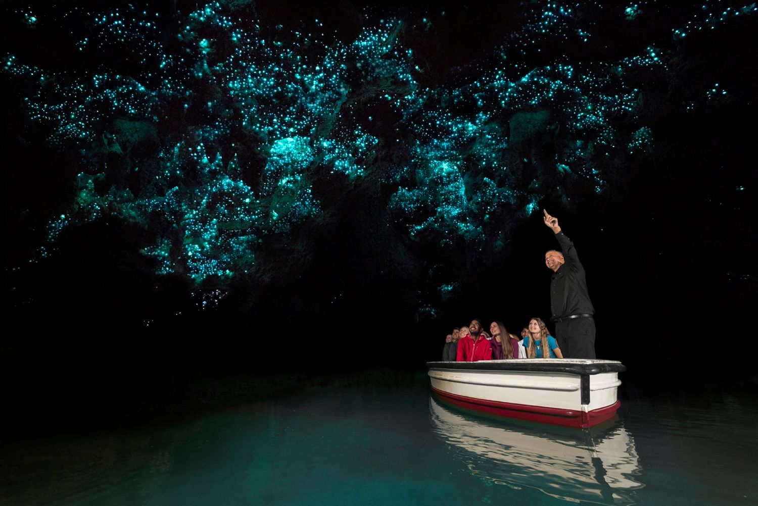 Von Auckland: Zweitägige Tour nach Hobbiton, Rotorua und zu den Waitomo Caves