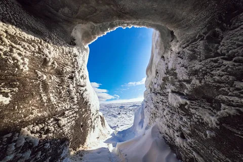 Vom Gullfoss aus: Langjökull Eishöhle und Snowmobile Tour