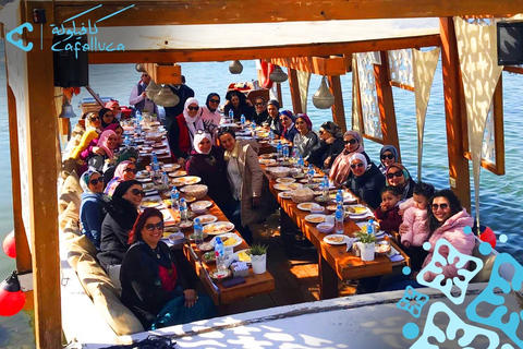 Il Cairo: crociera di 2 ore sul fiume Nilo Cafelluca con pastiCrociera con pranzo di 2 ore