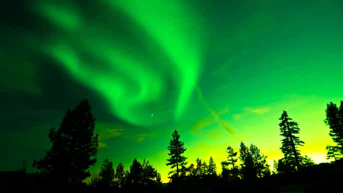 rovaniemi aurores boréales et cercle arctique