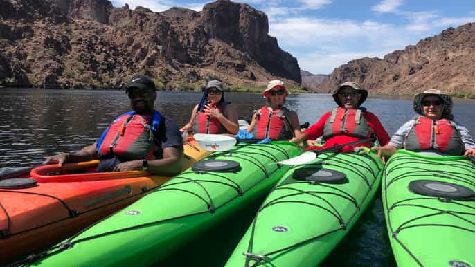 from las vegas black canyon halfday kayak tour