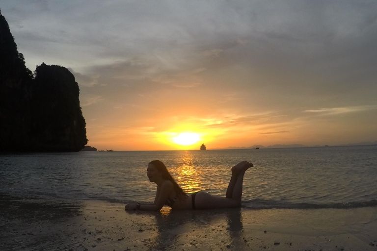 Krabi: tour de 4 islas, puesta de sol + plancton, grupo pequeño 12 paxRecogida en Ao Nang y Railay