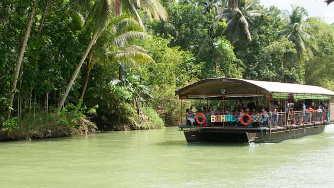 bohol loboc river buffetlunchkryssning med privat transfer