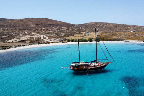 Mykonos: Cruise naar de eilanden Delos en Rhenia met BBQ-maaltijdCruise zonder overstap