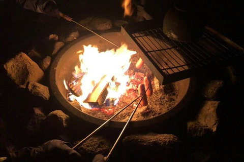 Levi : Chasse aux aurores boréales avec casse-croûte autour du feu de camp